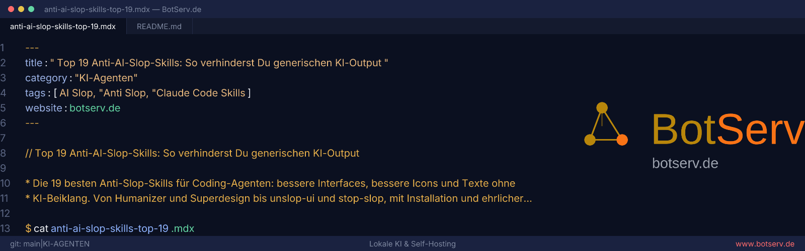 Anti-AI-Slop-Skills gegen generische KI-Texte und generisches Design