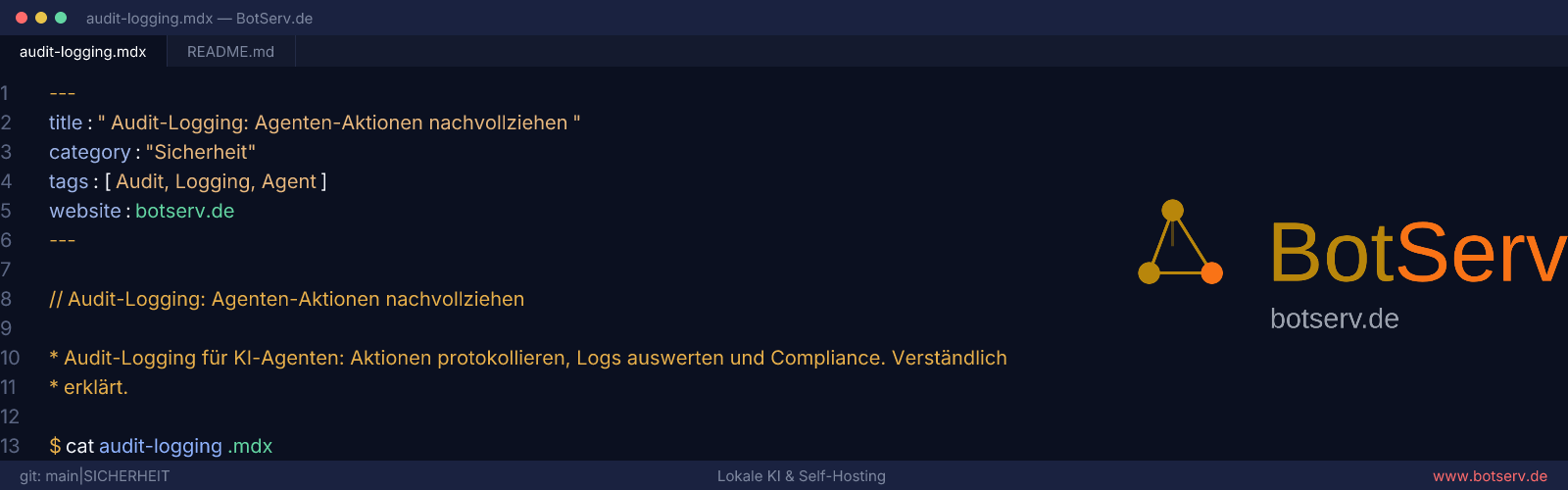 Audit-Logging: Rastrear acciones de agentes