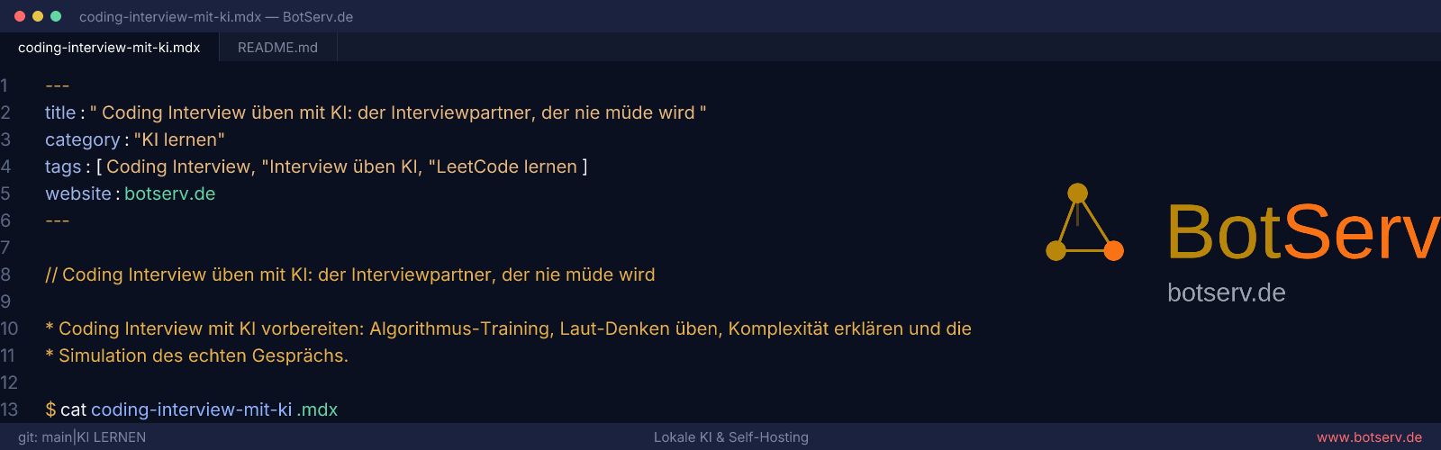 Coding Interview mit KI üben: Algorithmus-Training und Interview-Simulation