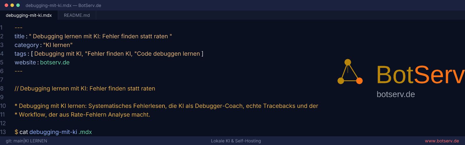 Debugging mit KI lernen: Fehler systematisch finden statt raten