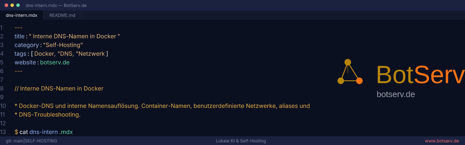 Internal DNS Names in Docker