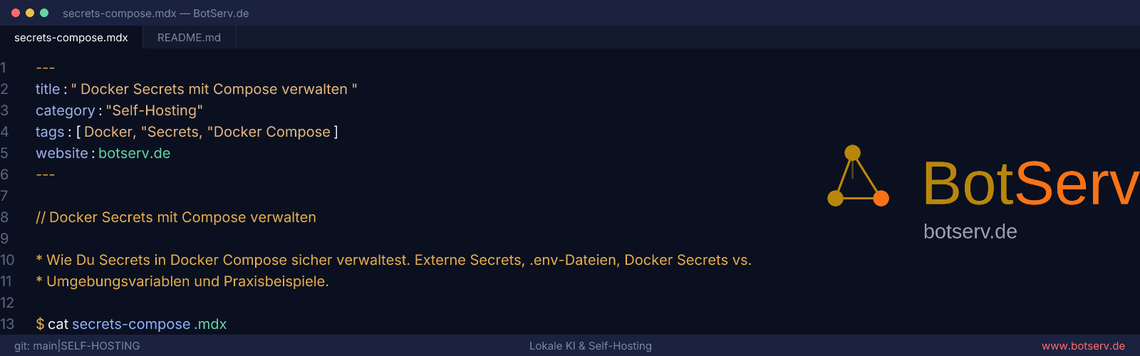 Managing Docker Secrets with Compose