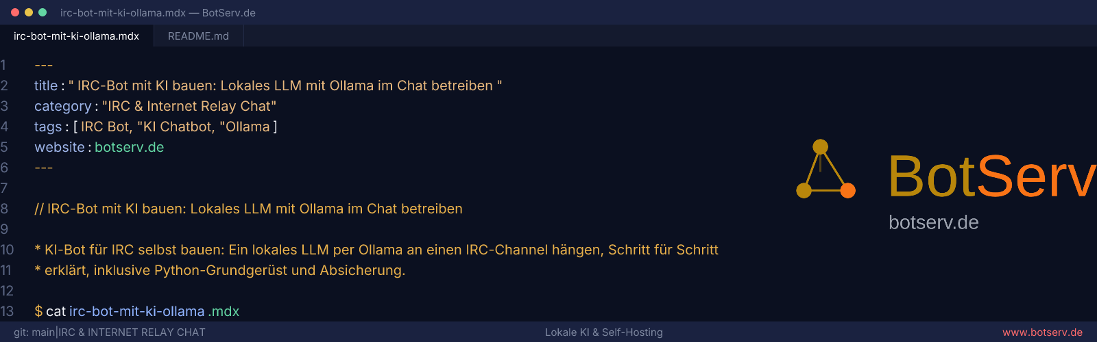 IRC-Bot mit KI: Lokales LLM über Ollama im Internet Relay Chat betreiben