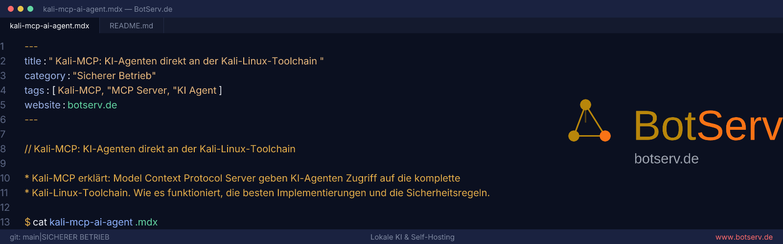 Kali-MCP: KI-Agenten steuern die Kali-Linux-Toolchain über Model Context Protocol