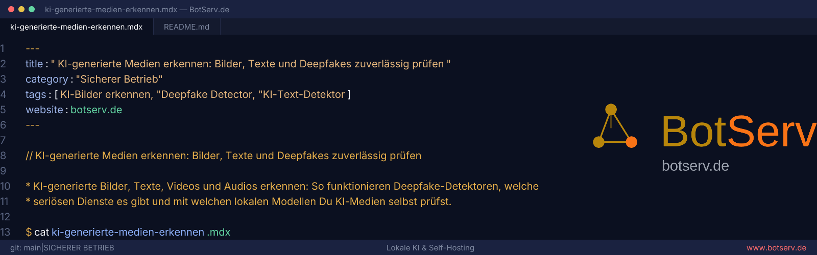 KI-generierte Medien erkennen mit Detektoren und lokalen Modellen