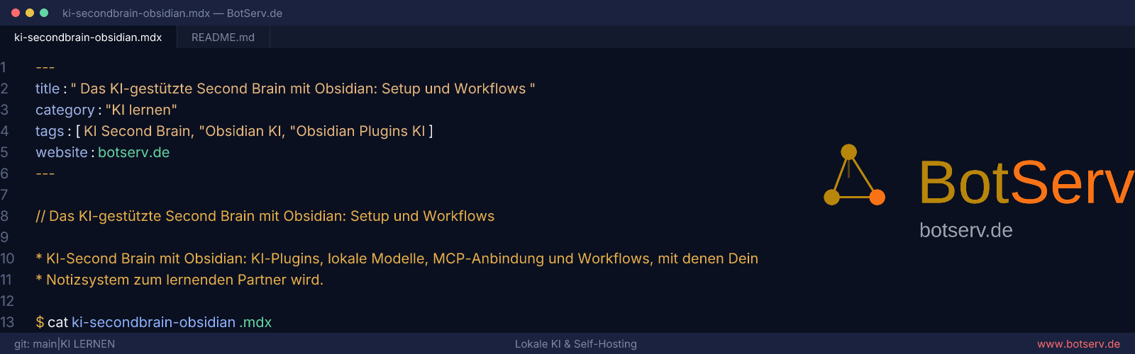 KI-gestütztes Second Brain mit Obsidian: Plugins, lokale Modelle und Workflows