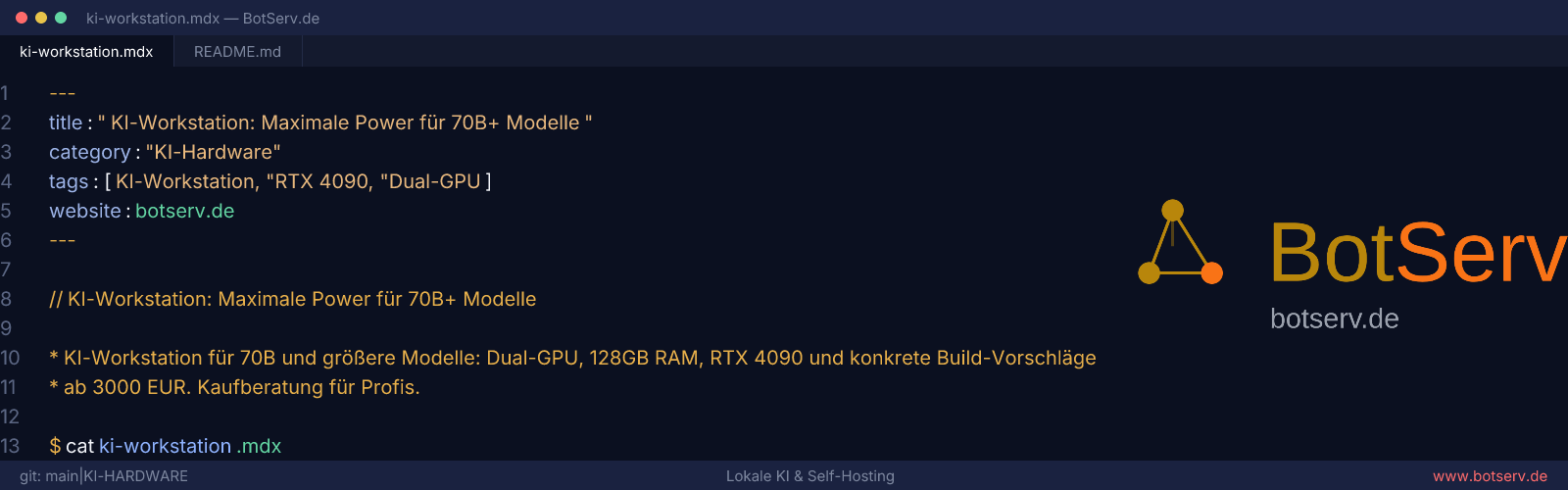AI Workstation: Maximum Power for 70B+ Models