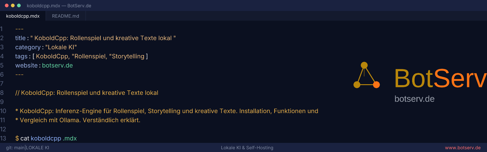 KoboldCpp: Roleplay and Creative Writing Locally