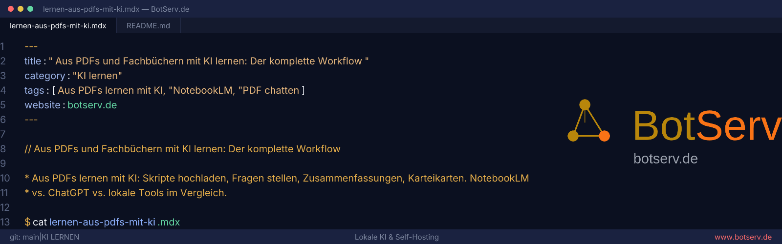 Aus PDFs mit KI lernen: Skripte hochladen, fragen, verstehen