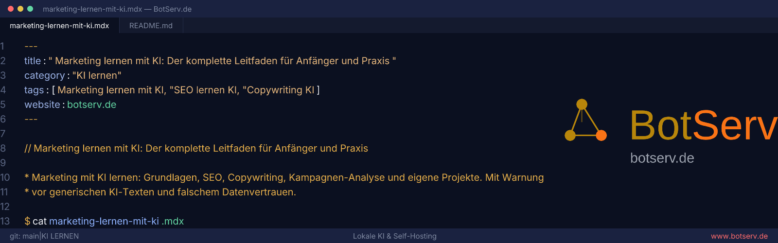 Marketing lernen mit KI: Strategie, Content und Kampagnen verstehen