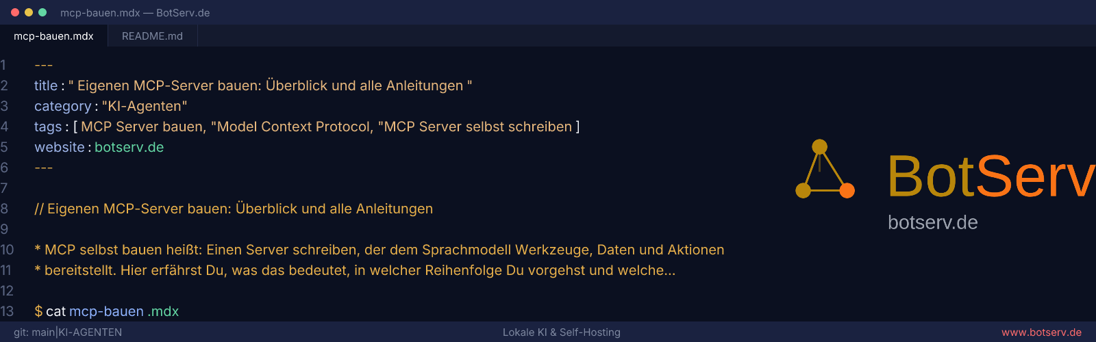 Eigenen MCP-Server bauen: Überblick und Anleitungen