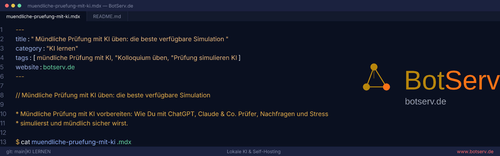Mündliche Prüfung mit KI üben: Simulation des Prüfers und der Nachfragen