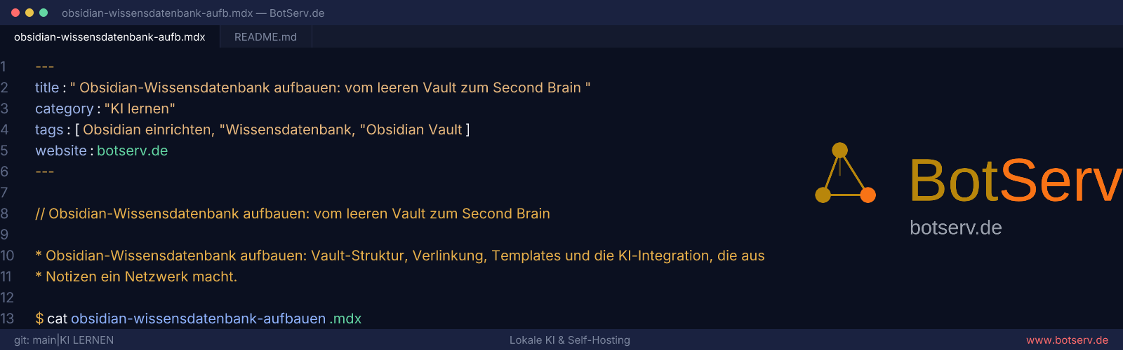 Obsidian-Wissensdatenbank aufbauen: vom leeren Vault zum vernetzten Second Brain