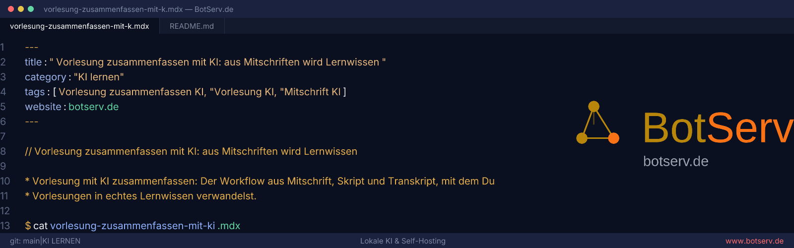 Vorlesung mit KI zusammenfassen: aus Mitschrift und Skript wird Lernwissen