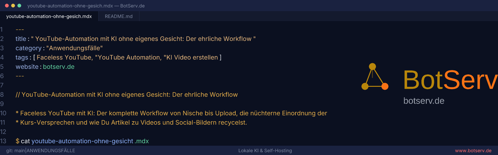 Automatización de YouTube sin rostro con IA